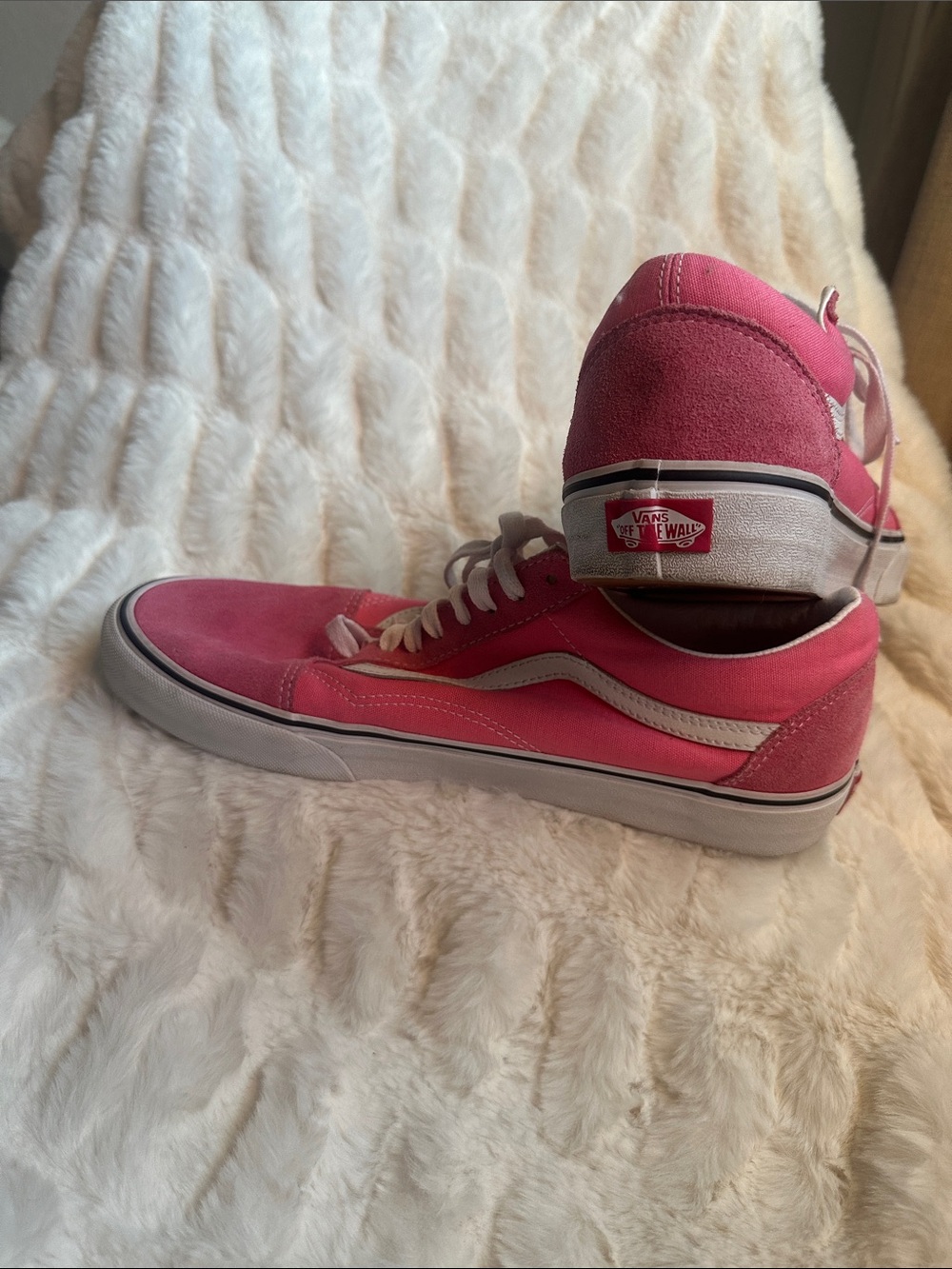 Vans Pink Suede & Canvas Old Skool Sneakers